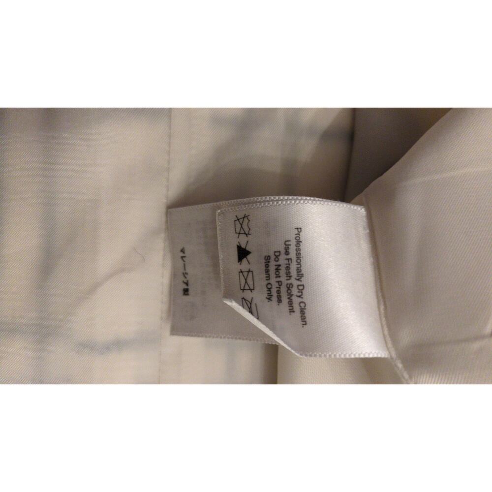 Eddie Bauer Womens Wool Peacoat Cream & Black Plaid, XXL Tall, Pockets, Classic - Picture 6 of 8